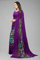 Georgette Printed Saree for Women 