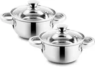 Stainless Steel Casserole (Silver, 1050 ml) (Pack of 2)