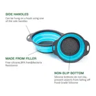 Plastic Round Foldable Multi-Use Kitchen Strainer, Assorted_2712