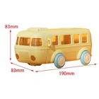 Plastic Bus Shape Sipper Bottle for Kids, Multicolor 