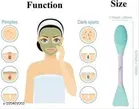 3in1 Multipurpose Silicone Face Scrubber Exfoliating Brush Face Mask Applicator  