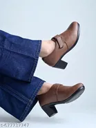 Solid Heel Sandals for Women 