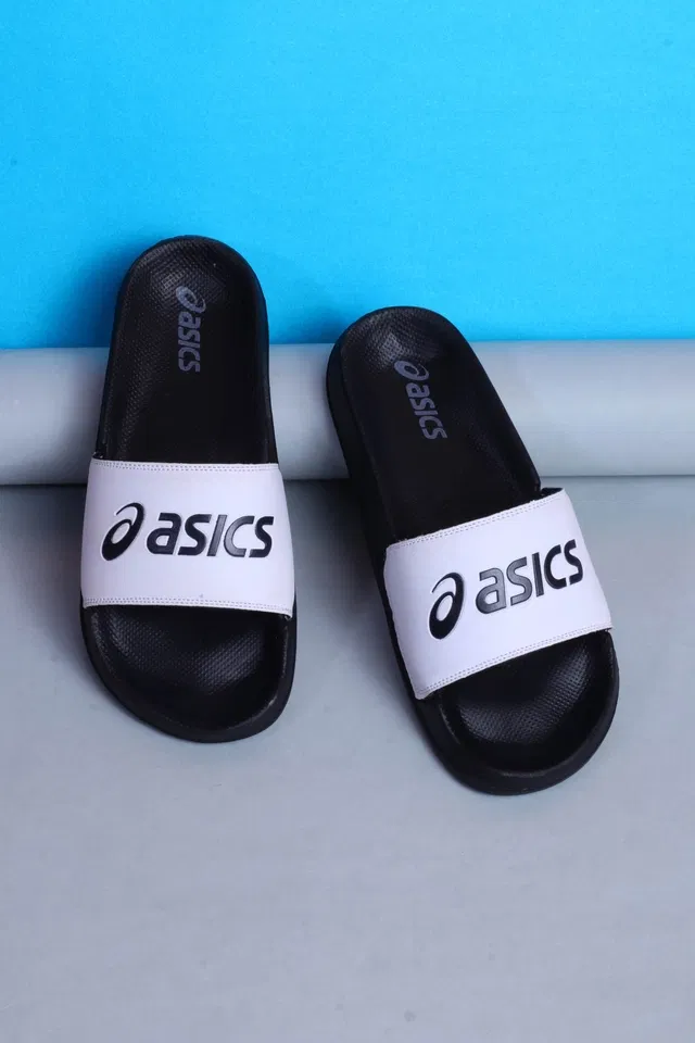 Printed Sliders for Men (White, 7)