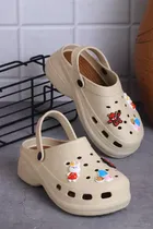 Clogs for Women (Beige, 3)