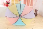 Rainbow Folding Umbrella 21 Inch [Multicolor, J Handle]