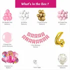 Barbie Theme 4th Birthday Balloon Decoration Kit For Kids, Multicolor, Pack Of 80