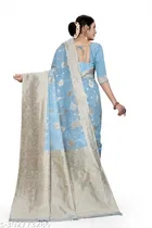 Jacquard Zari Woven Saree for Women 