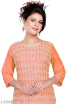 Cotton Embroidered Kurti for Women 