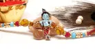 Alloy Rakhi with Greeting Card & Roli Chawal 
