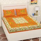 Cotton Queen Bedsheet with 2 Pillow Cover 