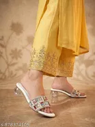 Shoetopia Heel Sandals - Silver 