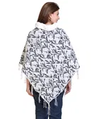Woolen Self-Design Ponchos for Women 