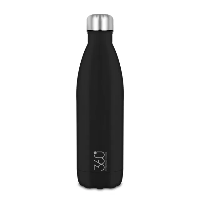 Stainless Steel Double Wall Insulated Flask, Black (1000 ml)