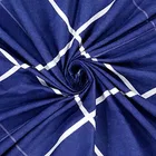 Glace Cotton Elastic Fitted Double Bedsheet with 2 Pillow Covers 