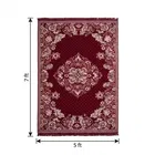 Alqsa Designer Floral Maroon Carpet 5x7feet
