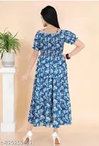 Pleated Printed One Piece Dress 
