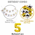 5th Happy Birthday Balloon Decoration Kit, White, Set of 1