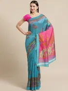 Mysore Silk Printed Saree for Women 