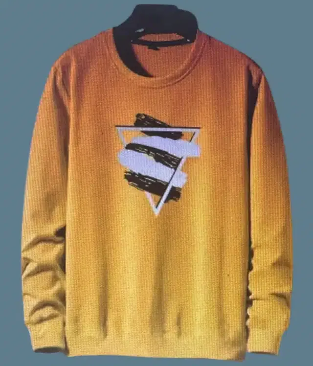 Full Sleeves T-Shirt for Men (Mustard, L)