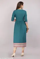 Naira Cut Rayon Embroidered Kurti for Women 