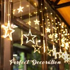 Stars LED Curtain String Lights for Festive Decoration 