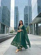 Printed Anarkali Kurta Set for Women 