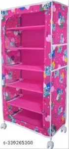 Metal 6 Layers Collapsible Shoe Racks 