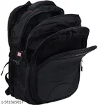 Polyester Backpack for Men & Women, Black