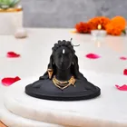 Adiyogi Statue Decoration Idol (Black)