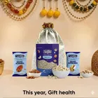 Navguni Kaju W320 200 g , Navguni Roasted Salted Almonds 35 g , Navguni Roasted & Salted Pistachios 25 g , Designer Potli