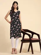Crepe Printed Kurti for Women 