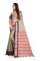 Cotton Embellished Saree for Women 