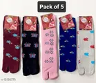 Woolen Socks for Women (Multicolor, Pack of 5)
