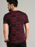 100% Cotton Round Neck Printed T-Shirt for Men 
