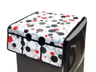 Knit Printed Fridge Top Cover with Side Pockets 