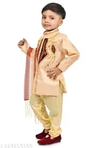 Cotton Blend Sherwani for Boys 