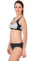 Pibu Women Cotton Bra Panty Set 