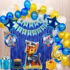 Paw Petrol Theme 4th Birthday Balloon Decoration Kit For Kids, Multicolor, Pack Of 47