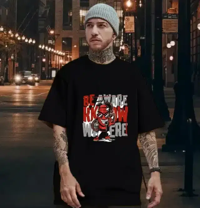 Half Sleeves T-Shirt for Men (Black, XL)