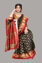 Saree with Unstitched Blouse for Women 