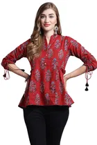Cotton Printed Top for Women 