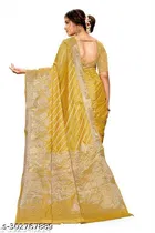Organza Zari Woven Saree for Women 