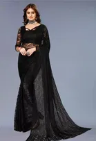 Net Floral Saree for Women 