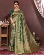 Banarasi Silk Zari Woven Saree for Women 