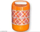 Plastic 3 Layer Lunch Box (Orange)