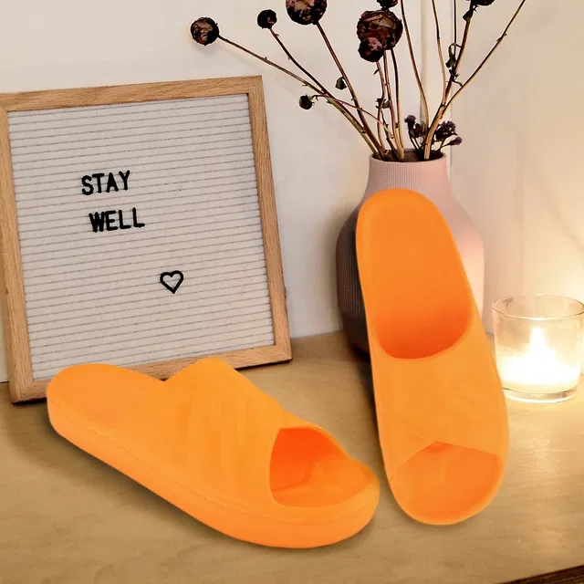 Sliders for Women (Orange, 7)