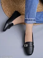 Shoetopia Solid Synthetic Ballerinas 