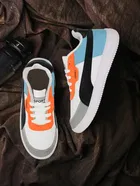 Sport Shoes for Men, White & Sky Blue 