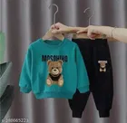 Hosiery Cotton Full Sleeves T-Shirt with Pant Clothing Set for Kids 