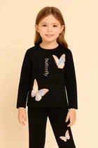 Hoisery Printed Clothing Set for Girls 